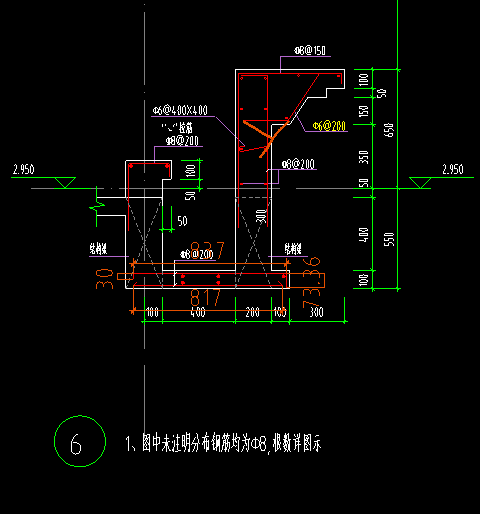 梁板配筋圖中衛生間的隔牆處有框架樑另外圖紙上的衛生間隔牆處有詳圖