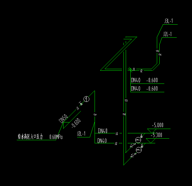 化工管道单线图图例图片