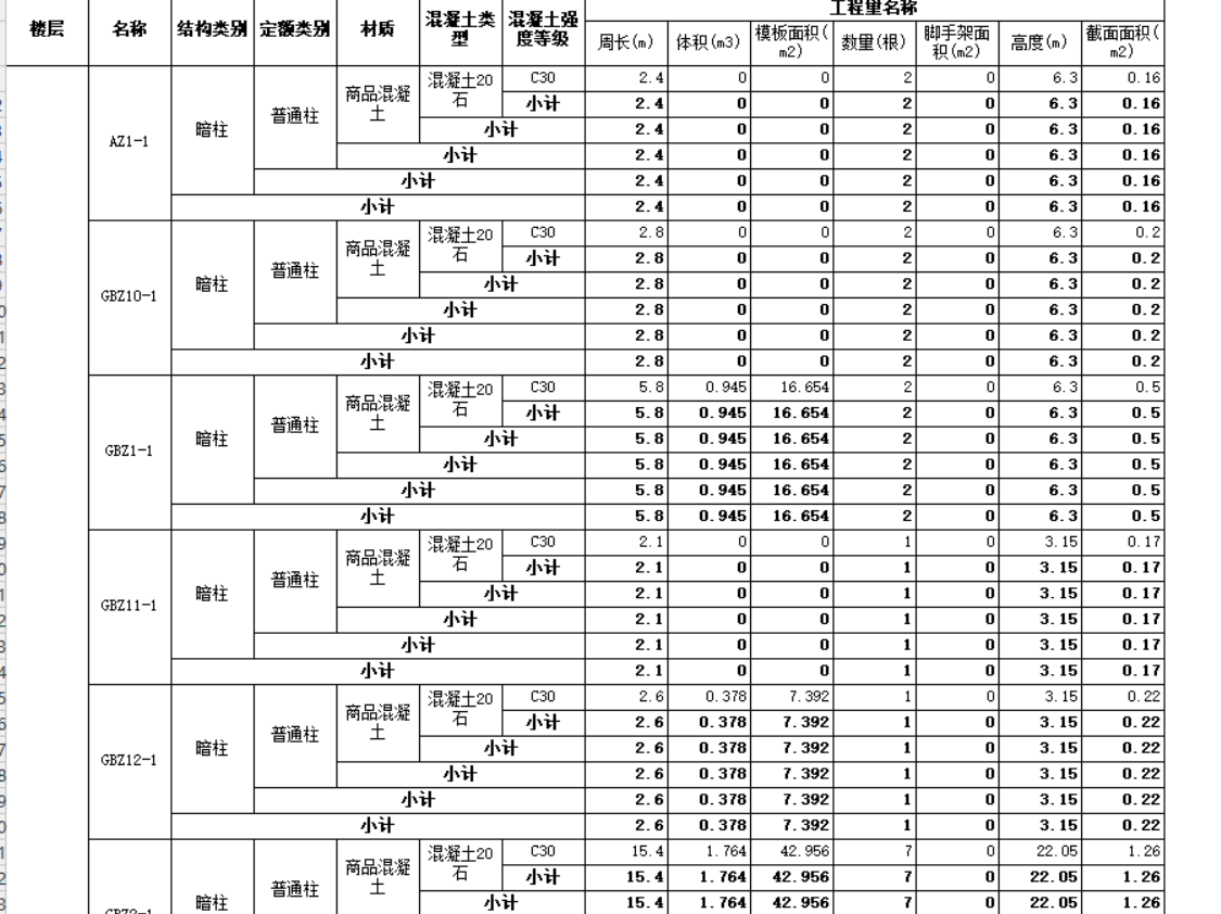 汇总计算