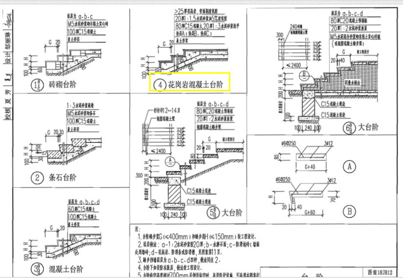 混凝土台阶施工工艺图片