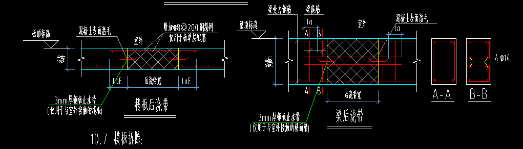 楼板后浇带