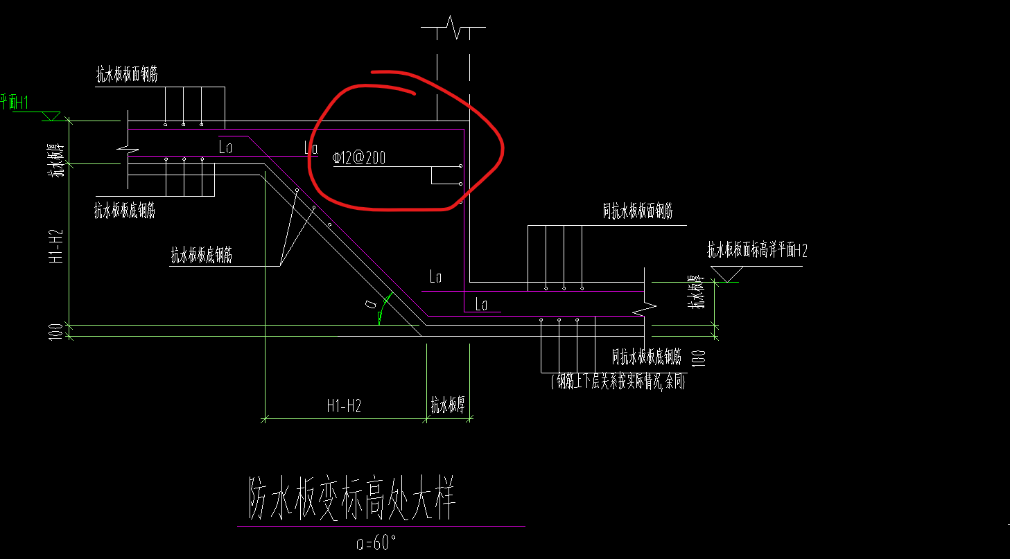 筏板变截面