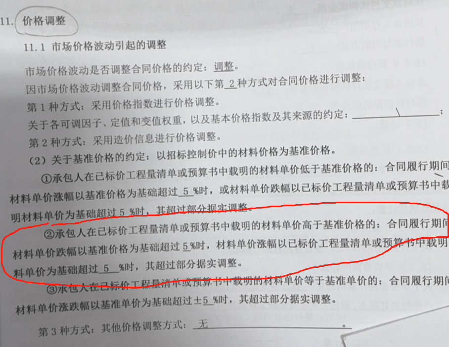 结算价