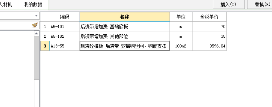 项目特征