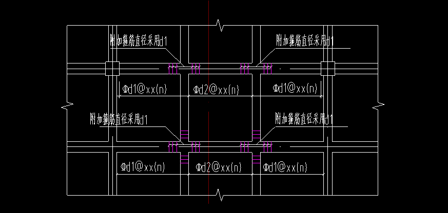 井字梁的标注图解图片