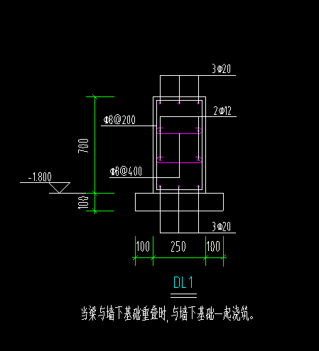 该承台连系梁钢筋信息在软件中该如何填写?