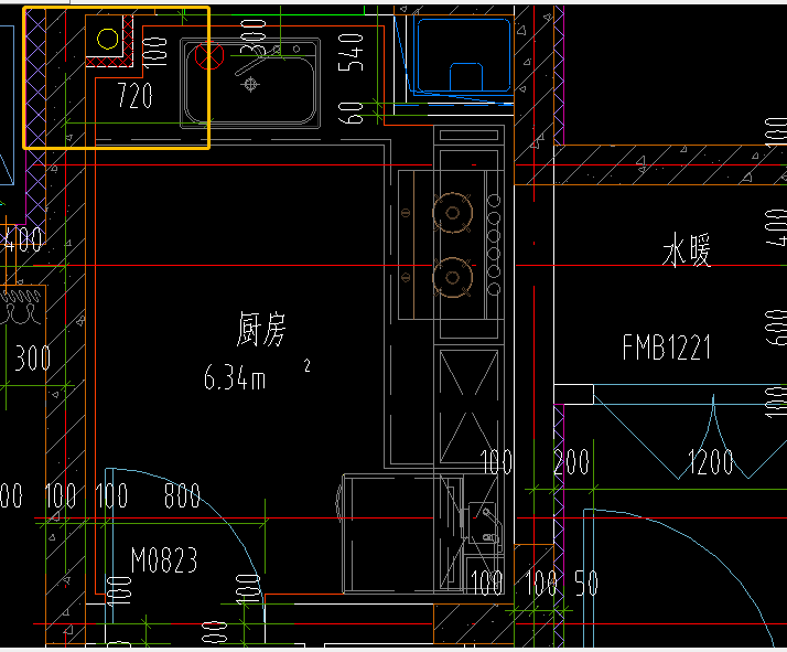 建筑图墙体的表示图片