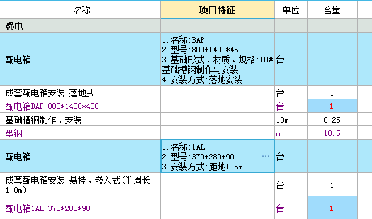 套清单