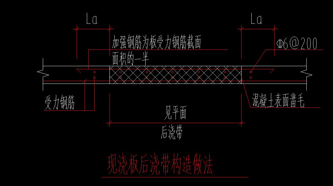 后浇带加强筋