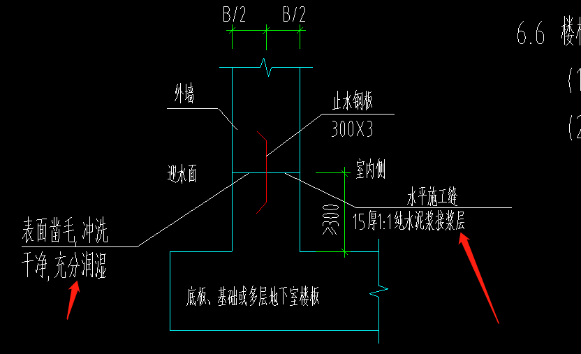 外墙水平施工缝