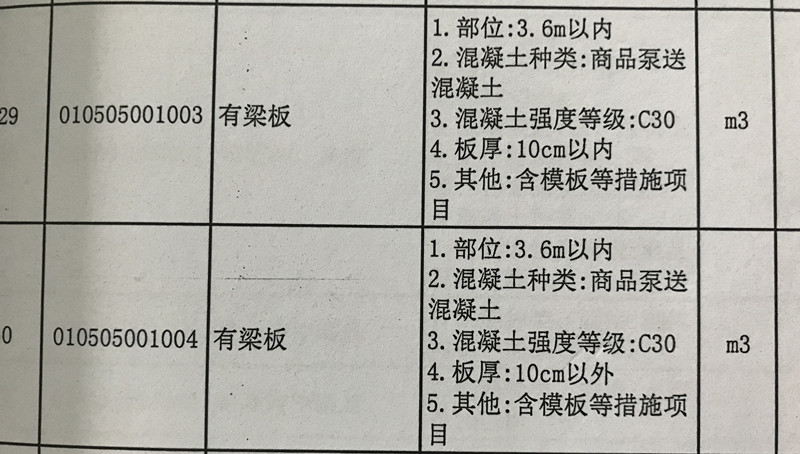 项目特征