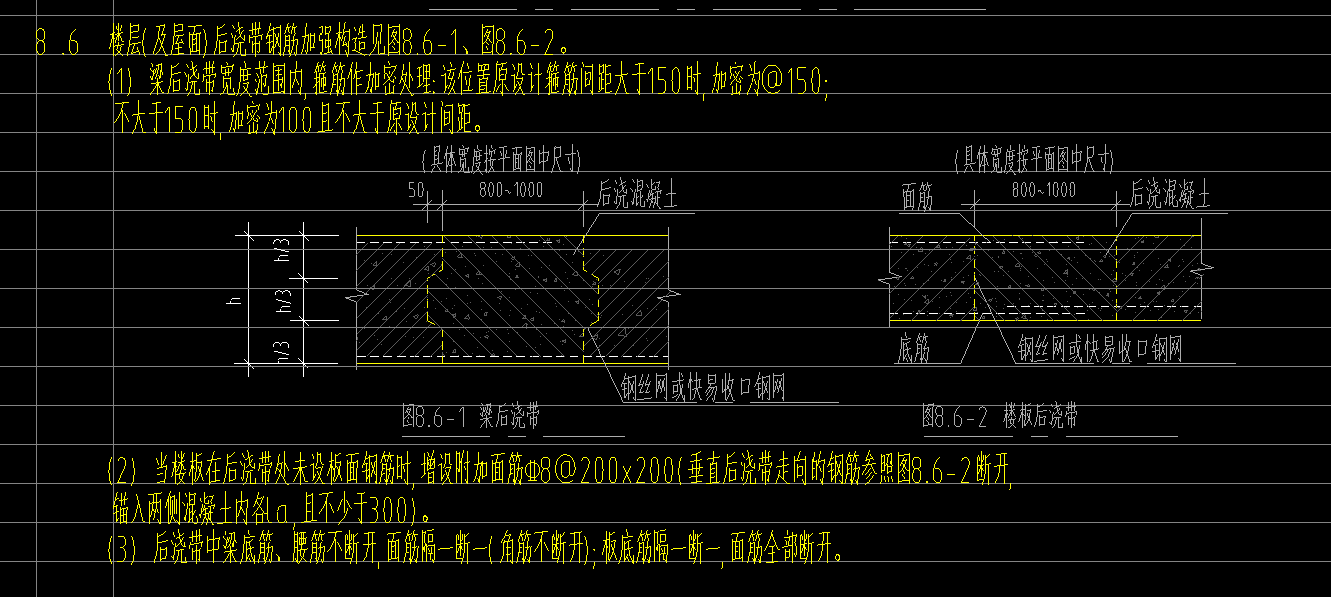 后浇带