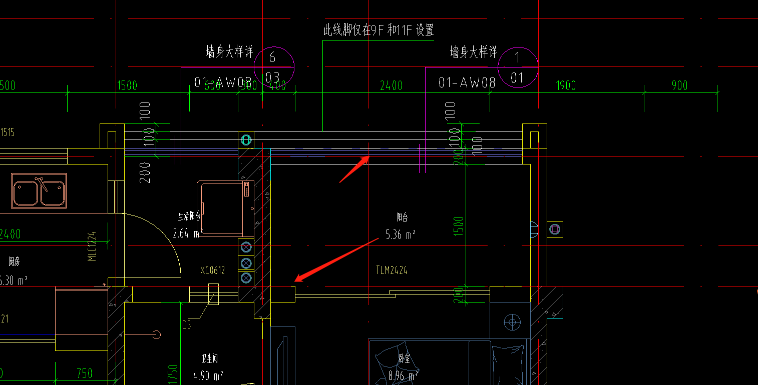 外墙垂直投影面积图解图片