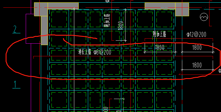 通长钢筋