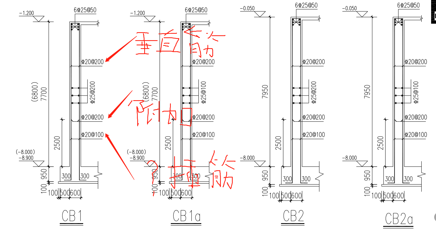 直筋