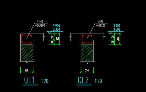 圈梁标注了两个标高是两层圈梁嘛