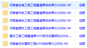 河南省仿古建筑工程计价综合单价