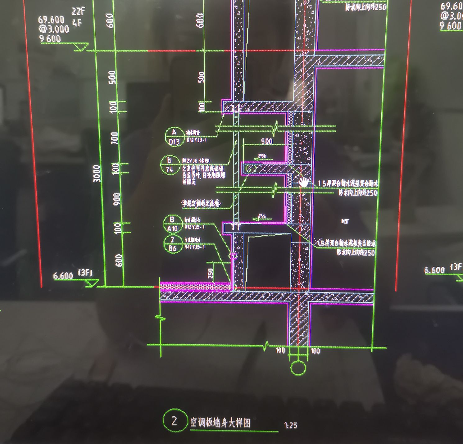 看不懂空调板大样图哪一部分是空调板