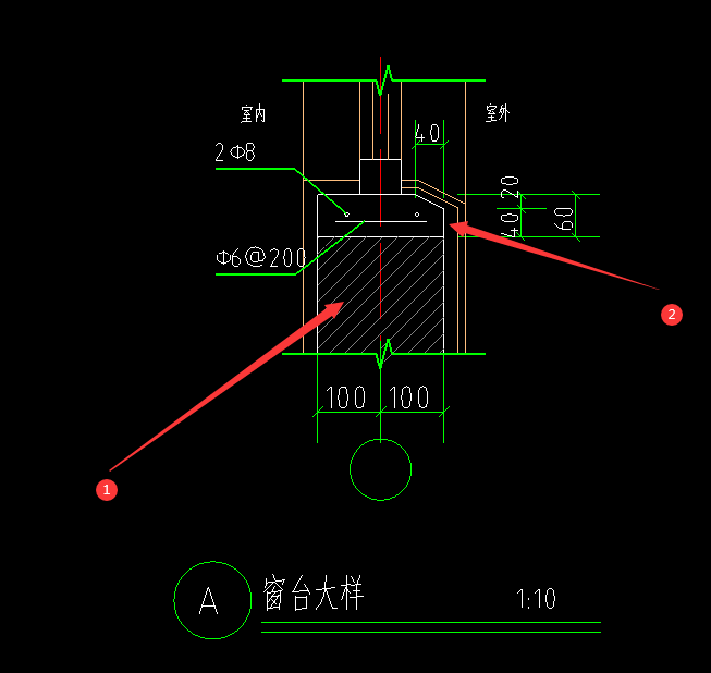 窗台压顶钢筋配筋图片