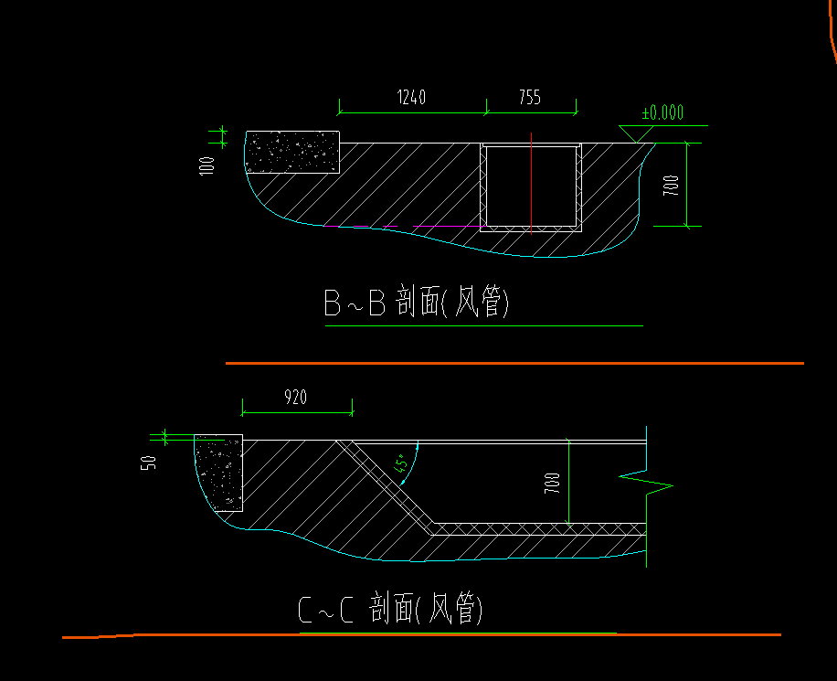 风管怎么画图片