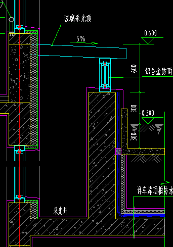 采光井图纸标识图片