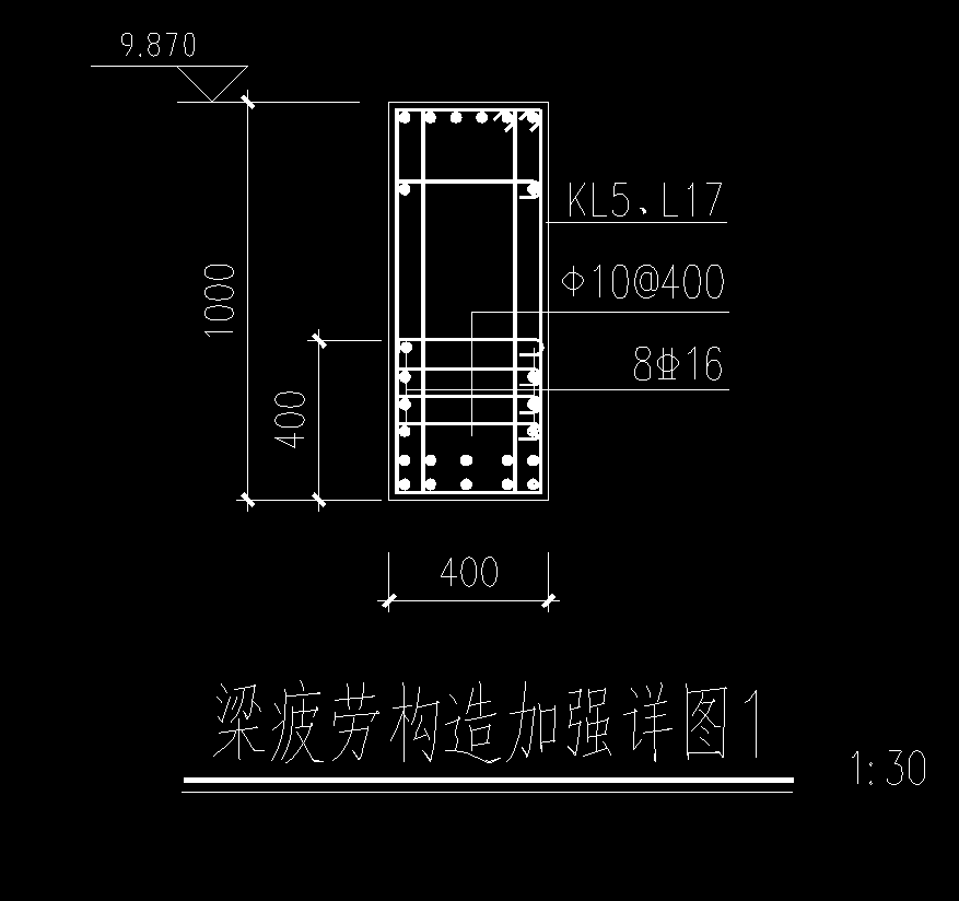 这种梁的疲劳构造加强筋怎么布置