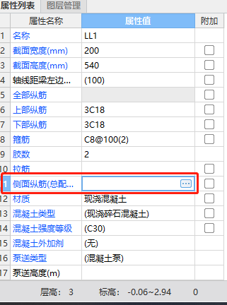 侧面纵筋