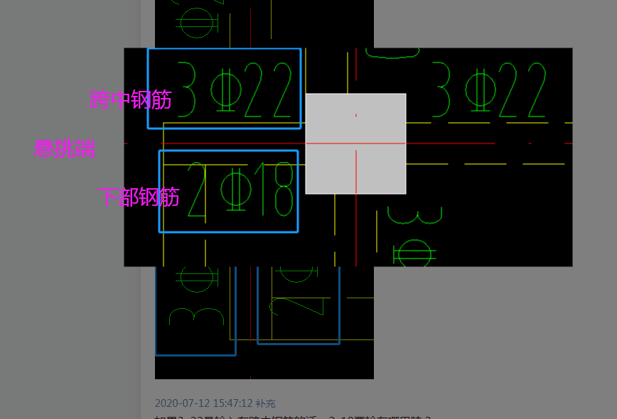 跨中钢筋