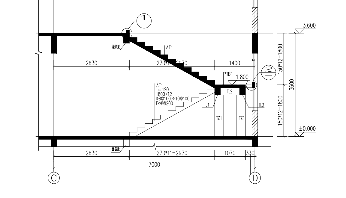 at1楼梯配筋图详解图片