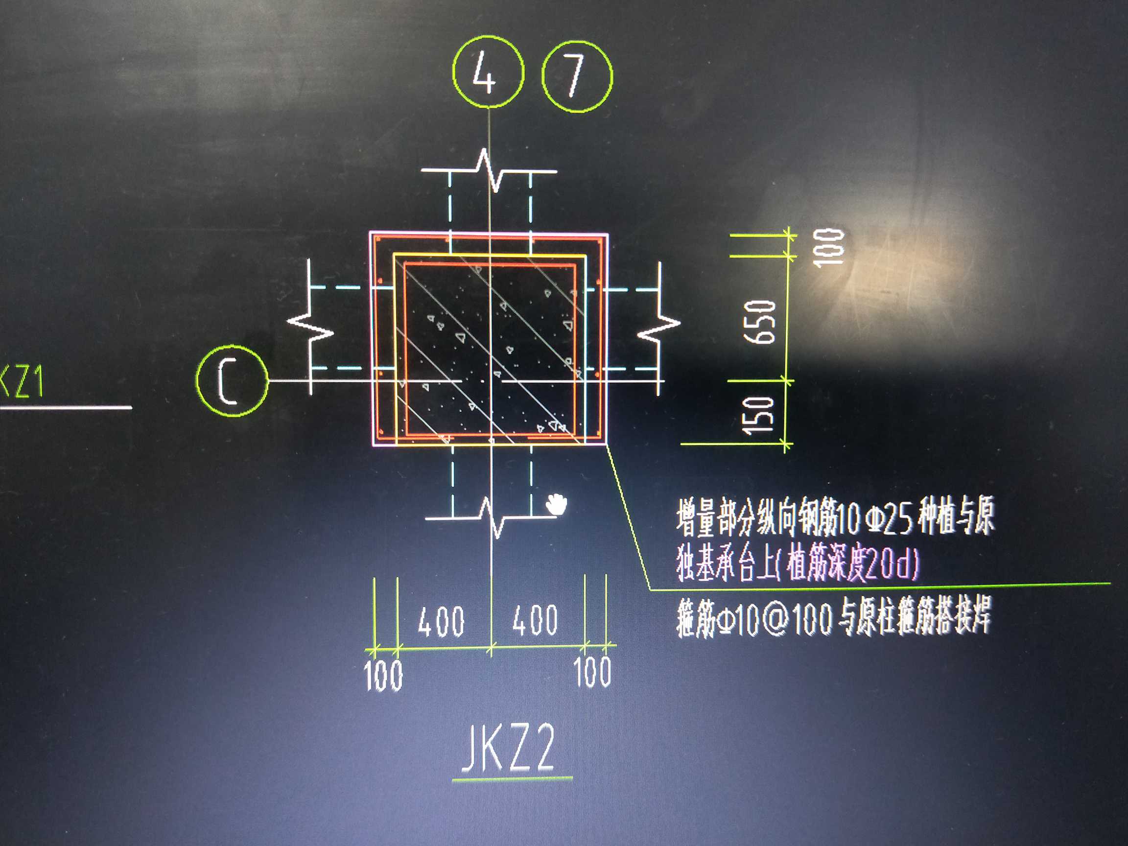 柱子截面图图片