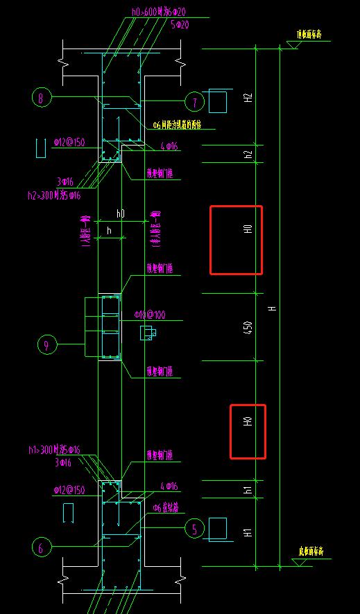 门框墙剖面图上显示有两个门洞,如何设置?谢谢各位大神