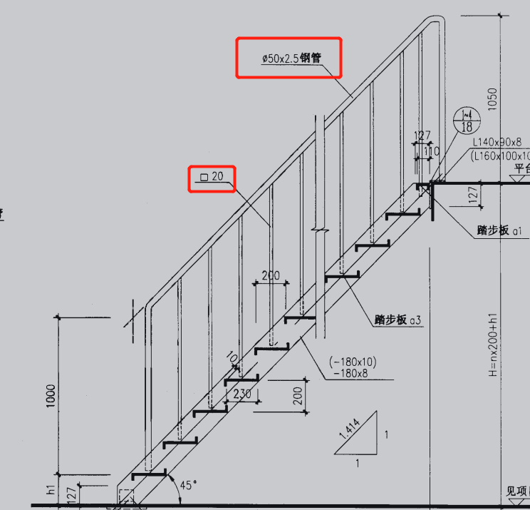 钢梯扶手