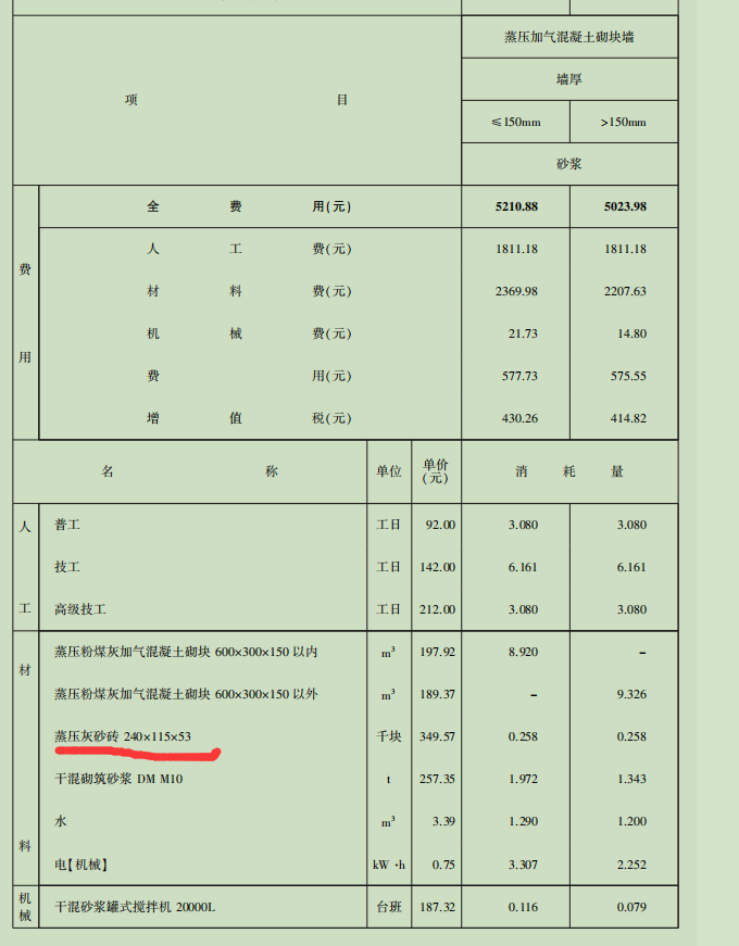 实心砖墙