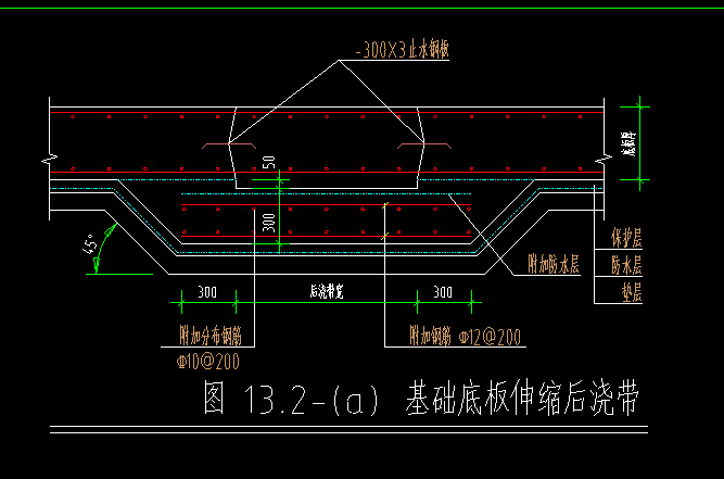 后浇带怎么画