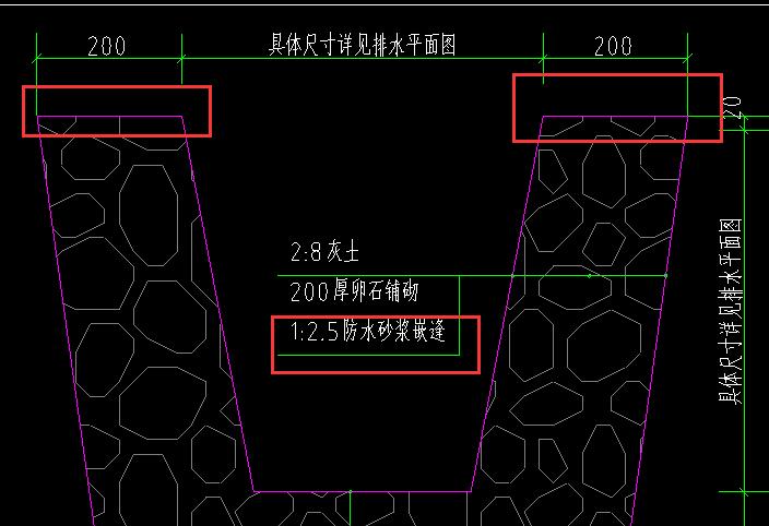 石砌排水沟问题