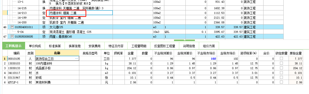 人工含量