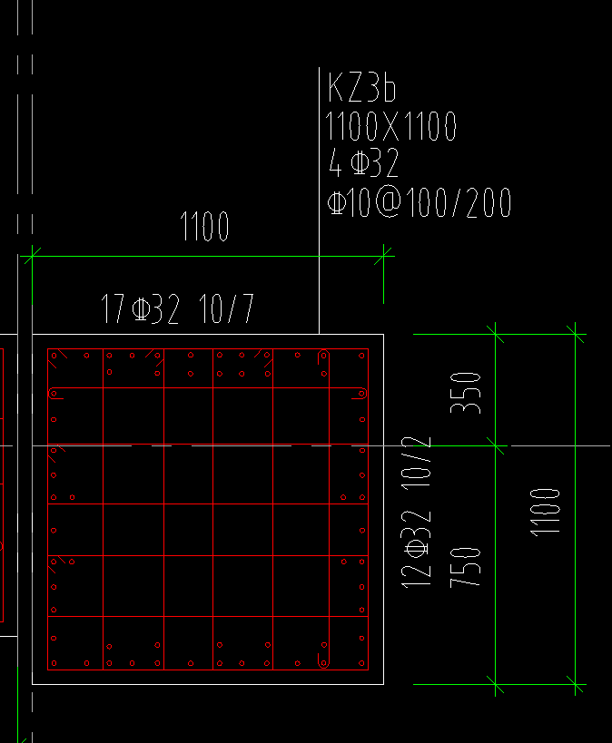 请问各位大神柱子纵筋怎么设置二排