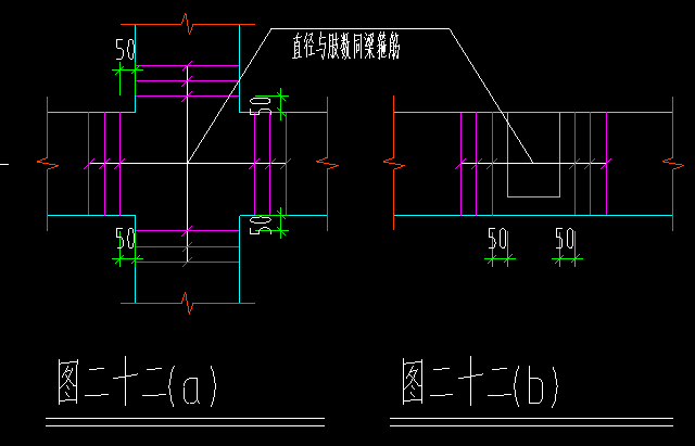 两根梁