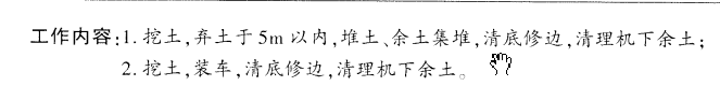 基坑清槽