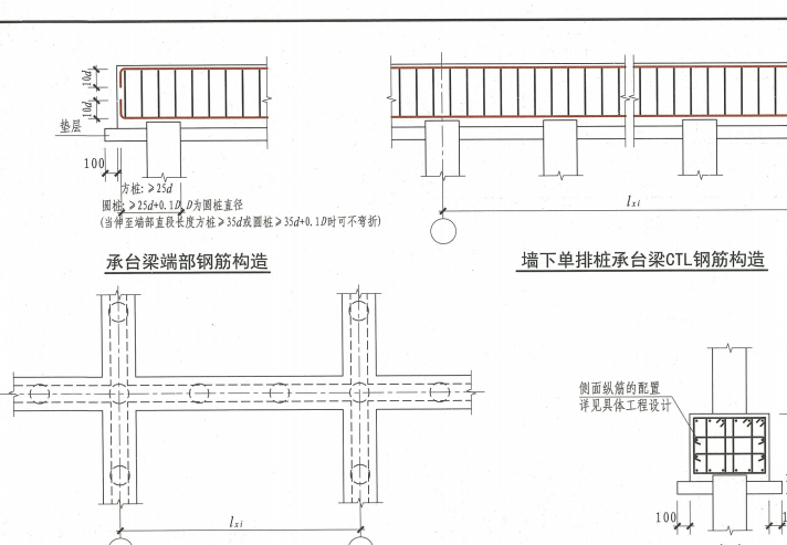 两桩承台上下部钢筋弯折是按16g101-3的10d还是按二图2004浙g24计算