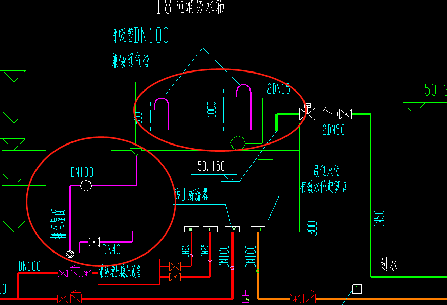 消防水池呼吸管图片