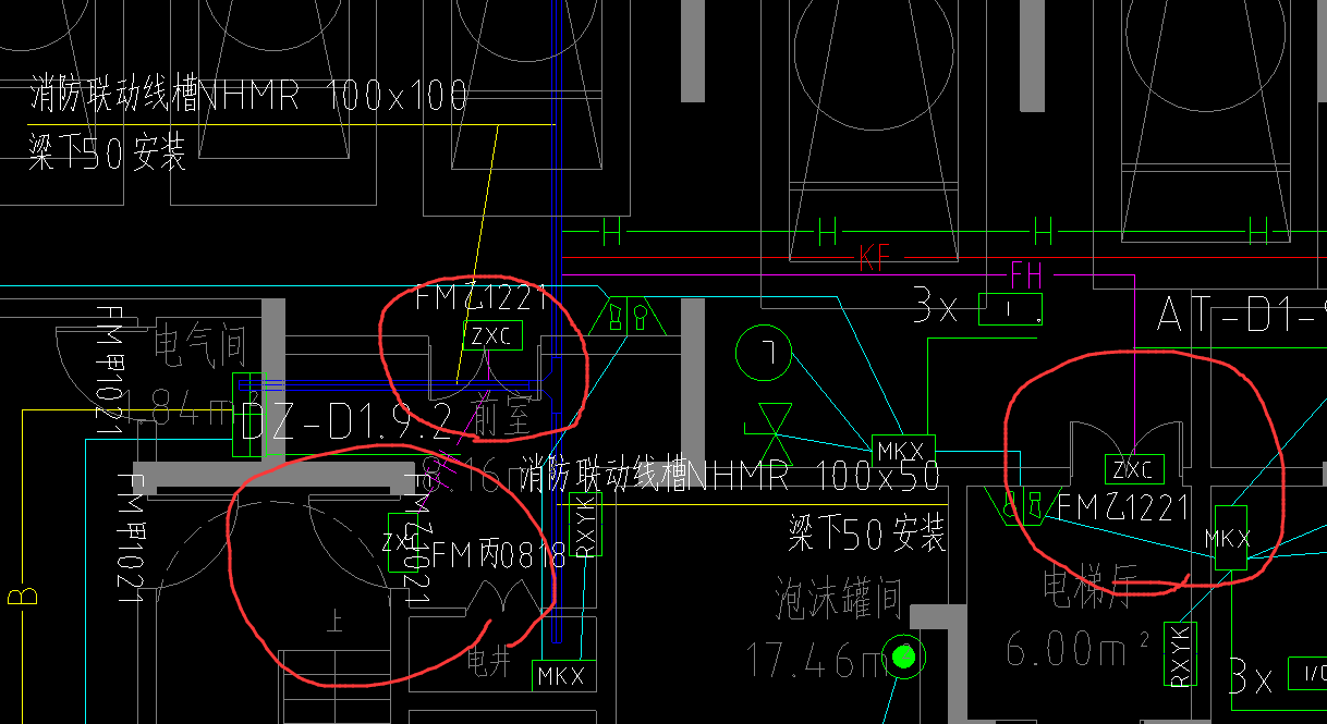 防火门图纸符号图片