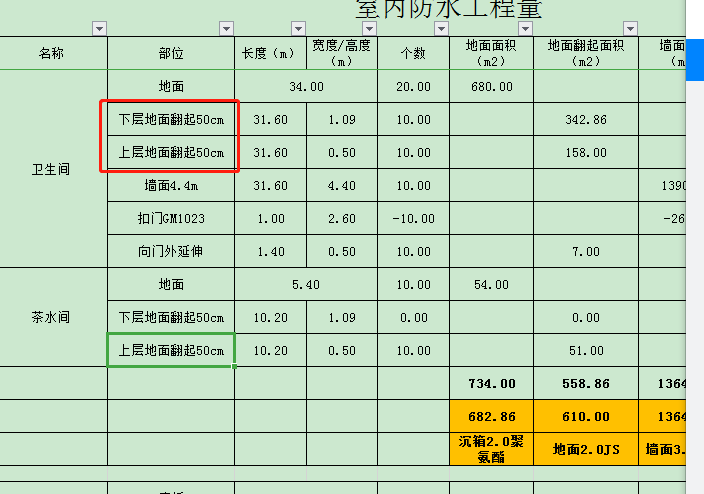 地面防水