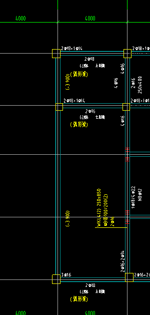 立面的弧形梁如何绘制