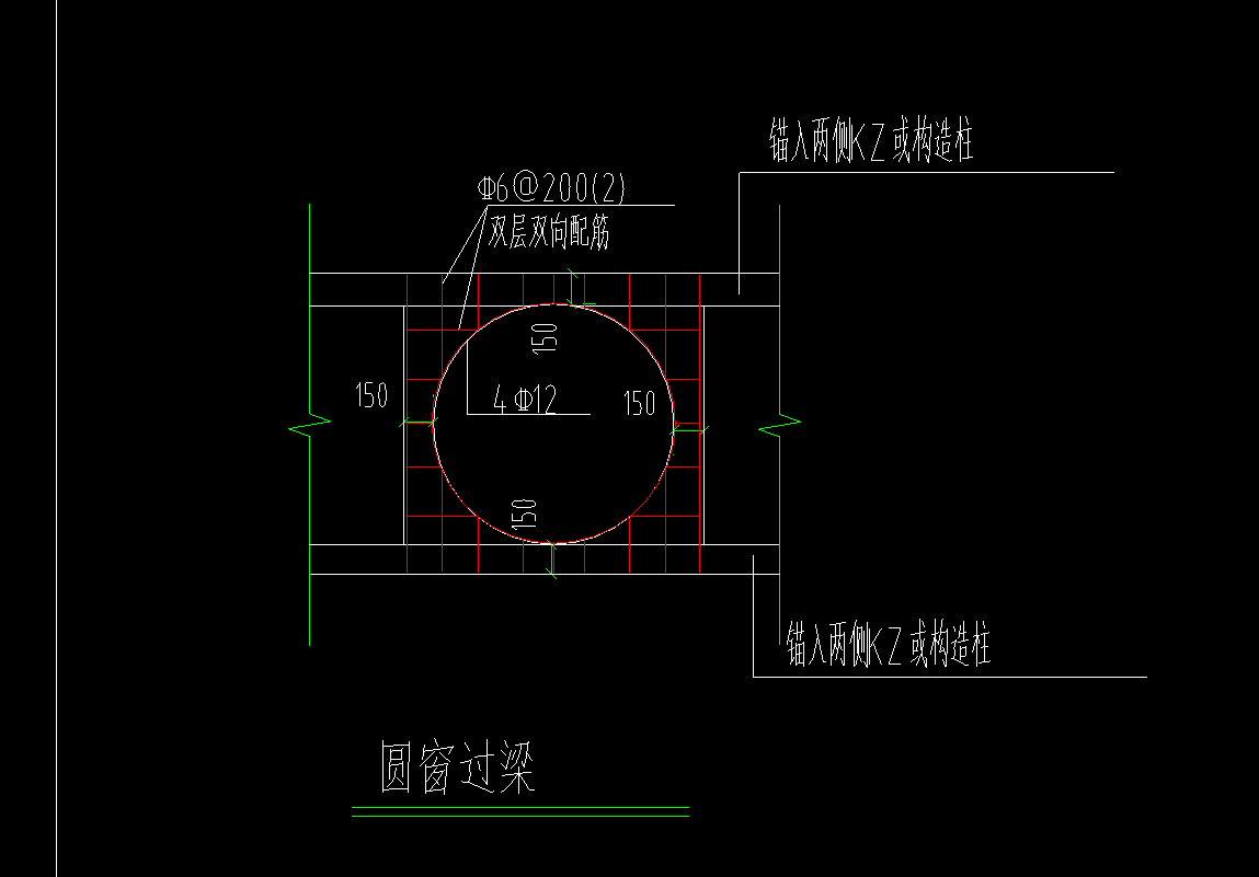 窗过梁画法图片