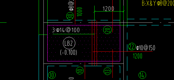 板平法施工图3c14@100的这3个钢筋怎么布置