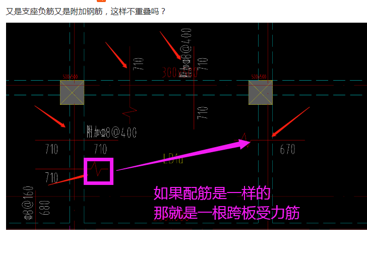 支座负筋