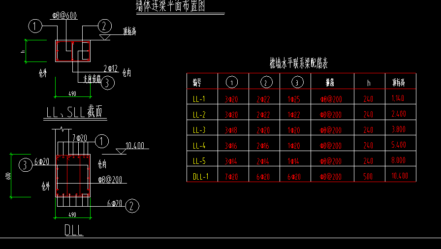 水平联系梁