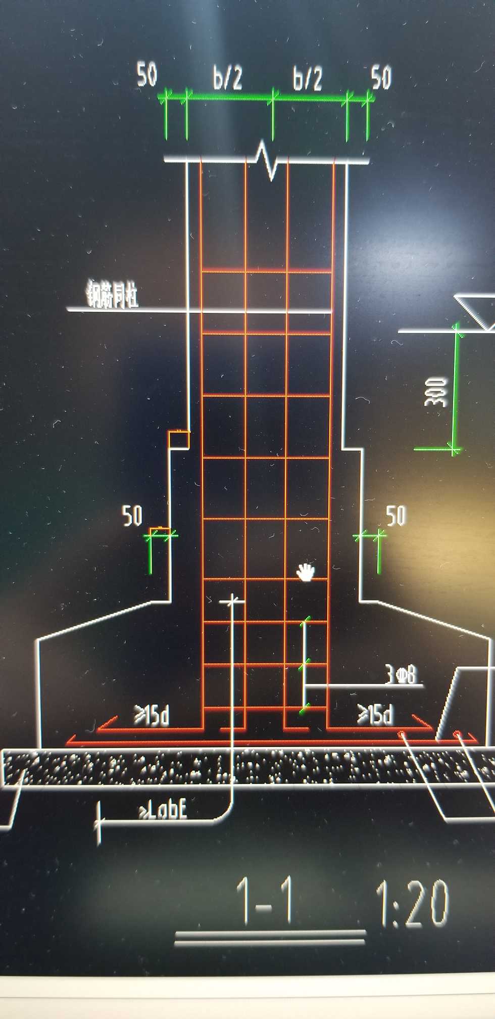 柱子截面图图片