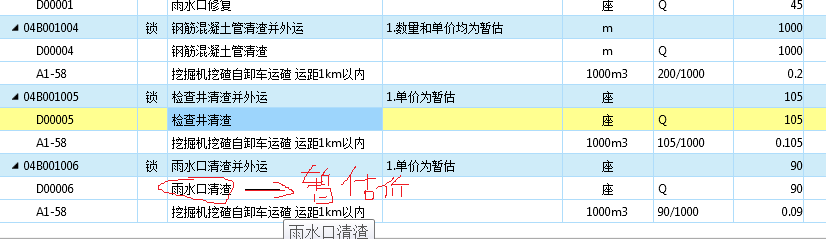 暂估价